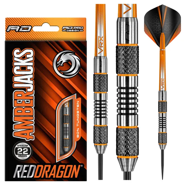 red-dragon-amberjack-5-steeldart-22g-schwarz-orange image 1