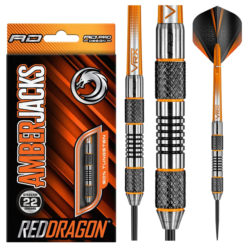 red-dragon-amberjack-5-steeldart-22g-schwarz-orange image 1