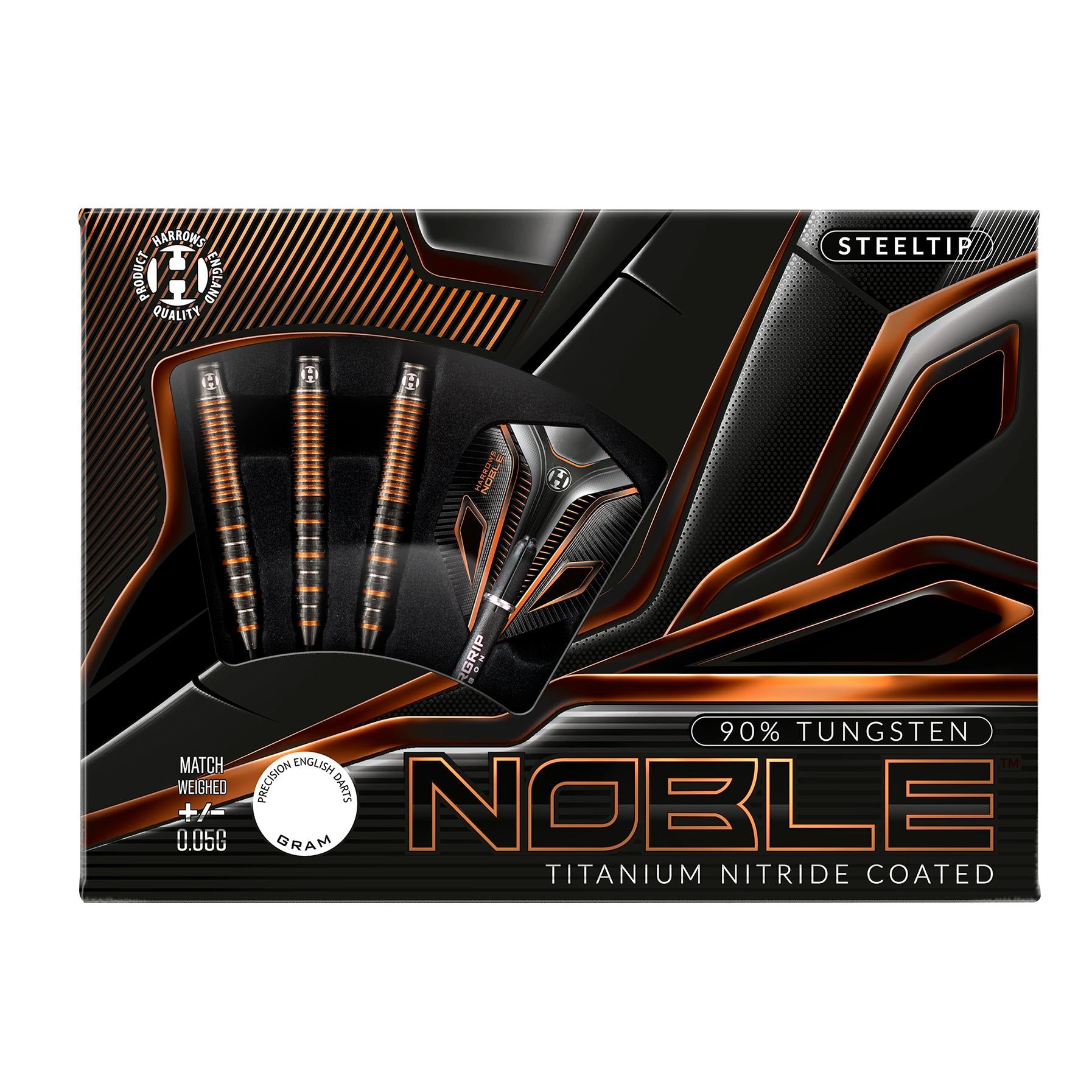 harrows-noble-90-steeldarts-wolfram-23g-schwarz-gold image 4