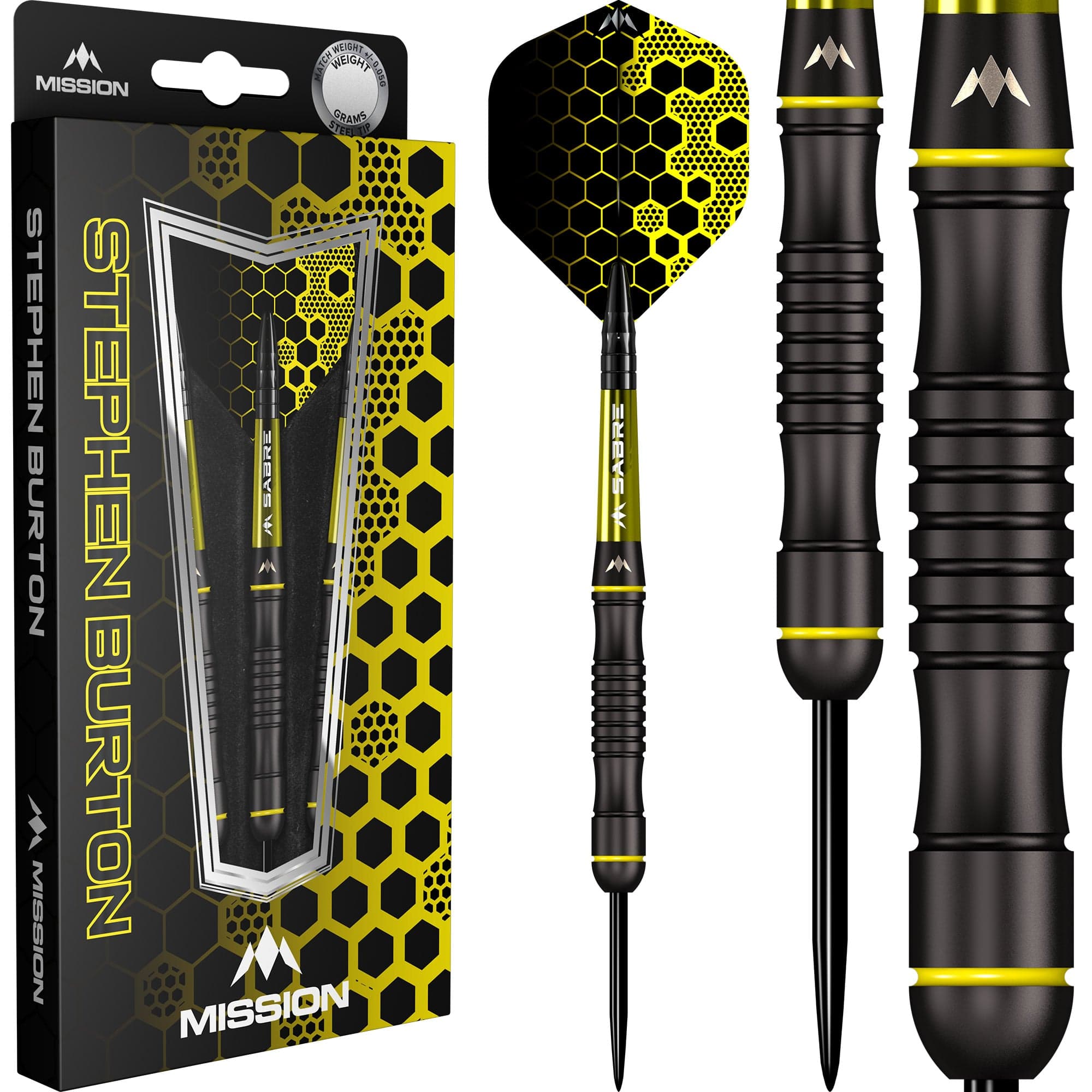 mission-stephen-burton-steeldarts-90-black-titanium-23g image 3