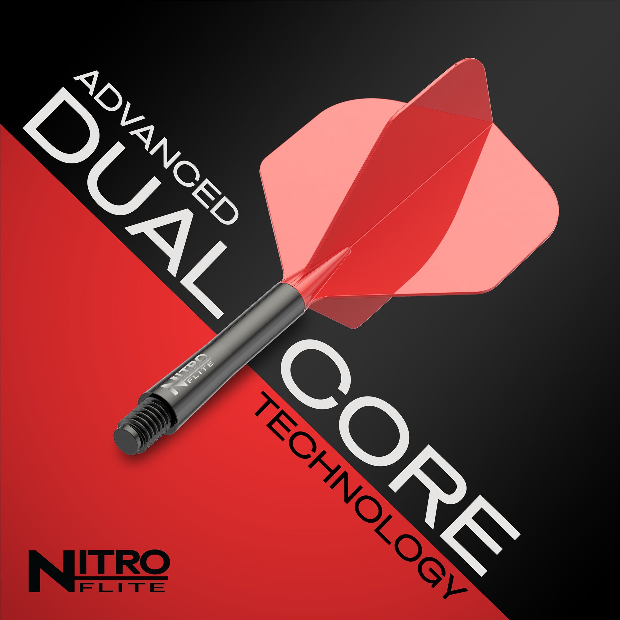 red-dragon-nitro-flite-flights-medium-schwarz-rot-system image 6