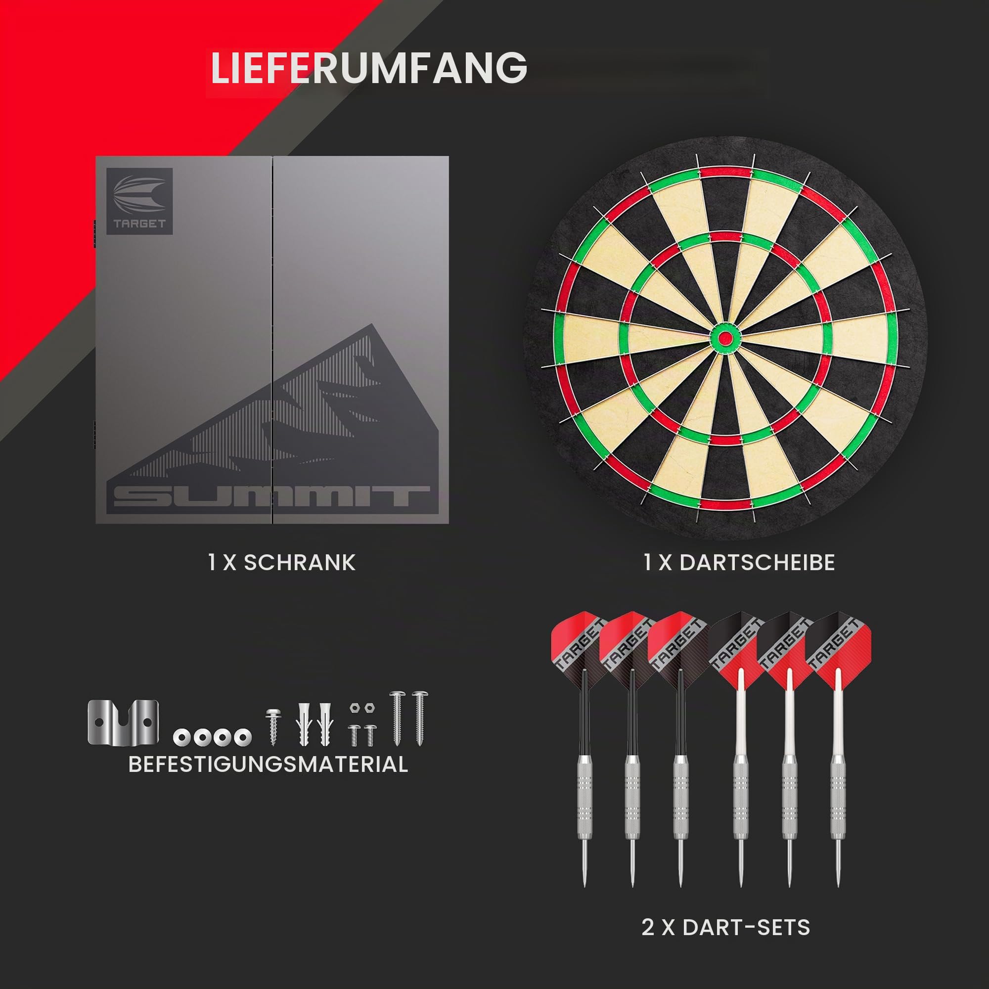 target-arc-summit-dartscheibe-schrank-set-17g-messing image 6