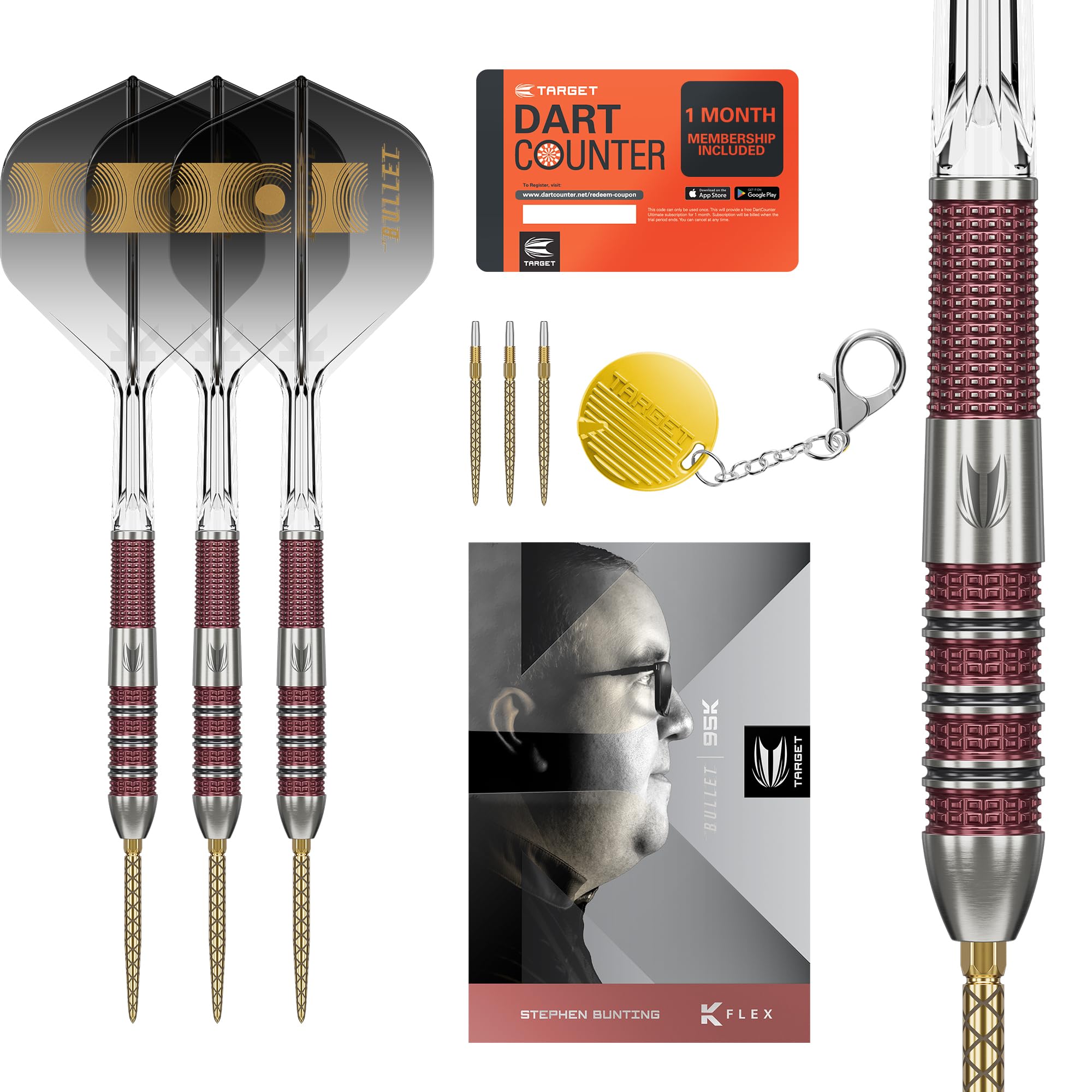 target-stephen-bunting-95k-steeldarts-18-g-the-bullet image 1