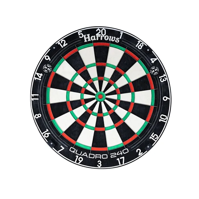 harrows-quadro-240-dartscheibe-sisal-mit-clear-sight-ring image 1