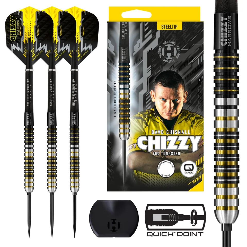 harrows-chizzy-steeldarts-24g-90-tungsten-quick-point image 1