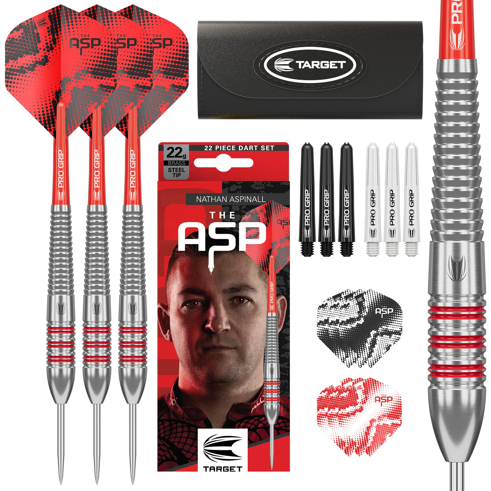 target-nathan-aspinall-messing-steeldarts-22g-set-mit-etui image 1