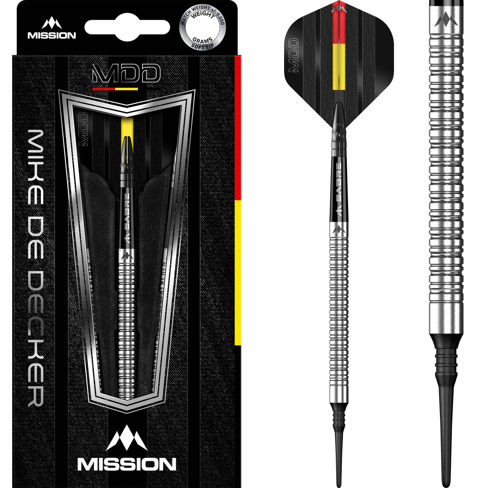 mission-mike-de-decker-softdart-20g-95-tungsten-silber image 1