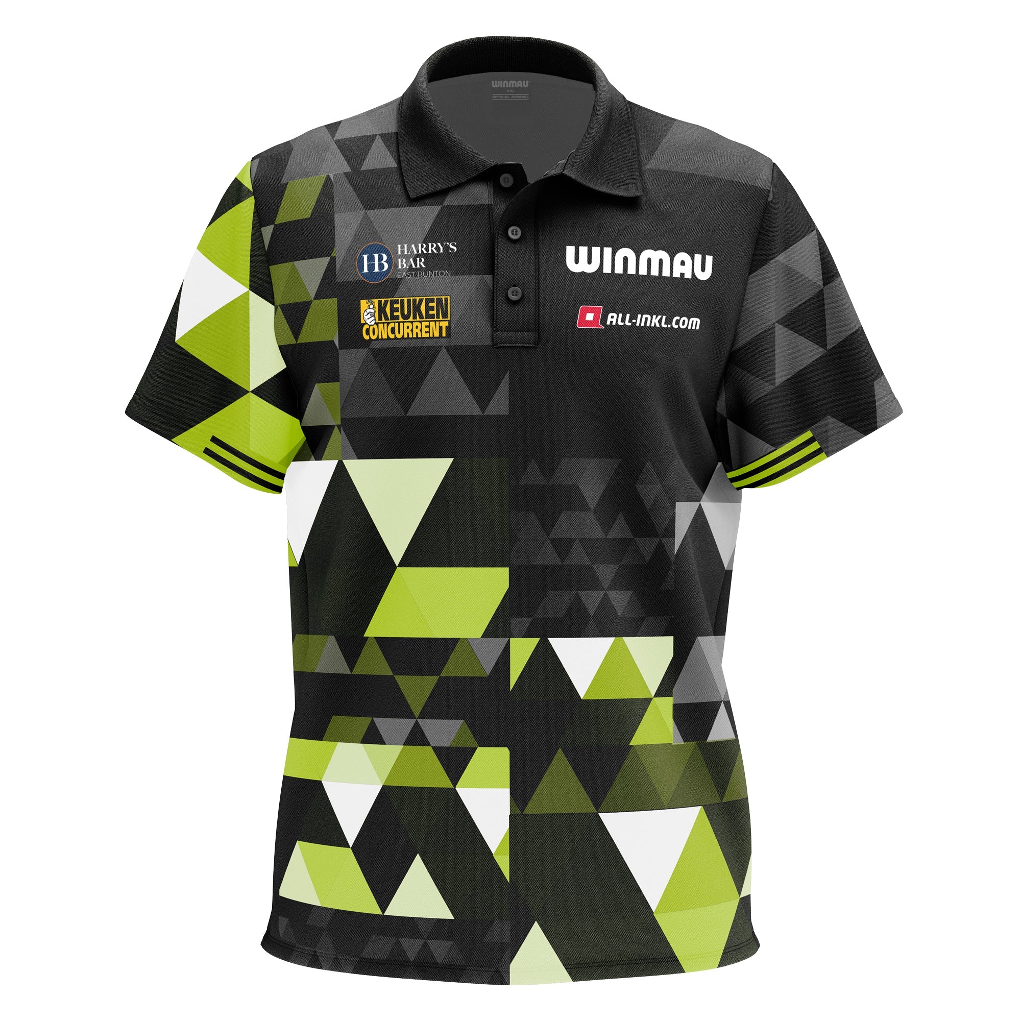 winmau-mvg-fan-edition-polohemd-xl-gr-n-schwarz image 1