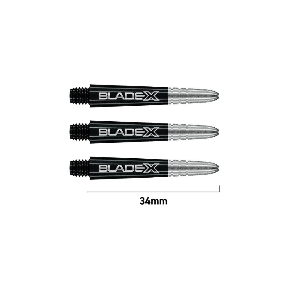winmau-vecta-blade-x-shafts-kurz-schwarz-silber-3er image 1