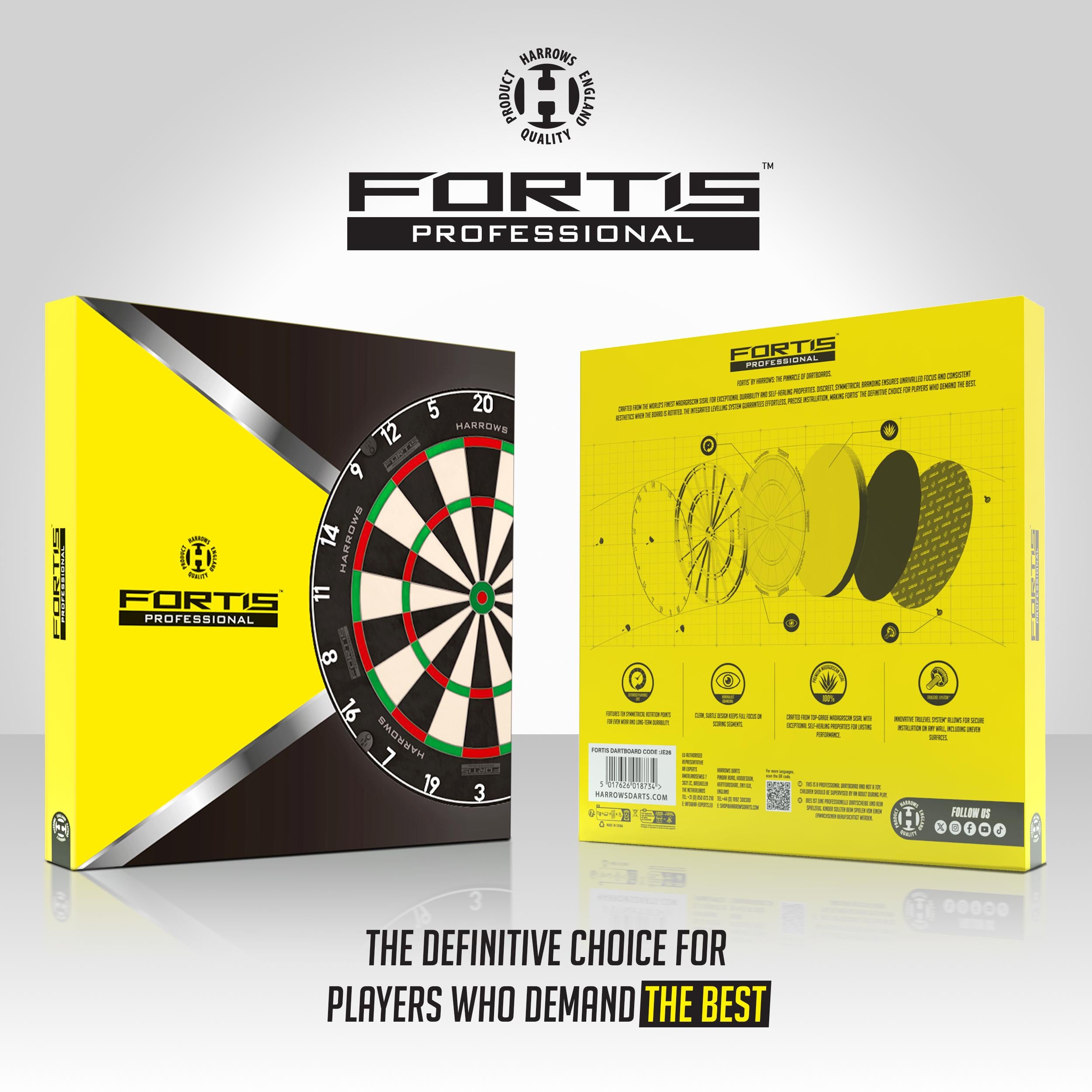 harrows-fortis-dartscheibe-sisal-profi-board image 8