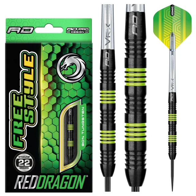red-dragon-freestyle-2-0-steeldarts-22g-mit-flights image 1