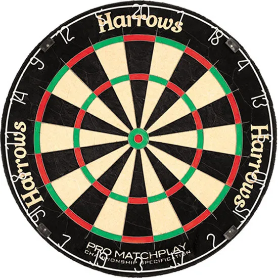 harrows-pro-matchplay-bristle-dartscheibe-turnier-sisal image 1