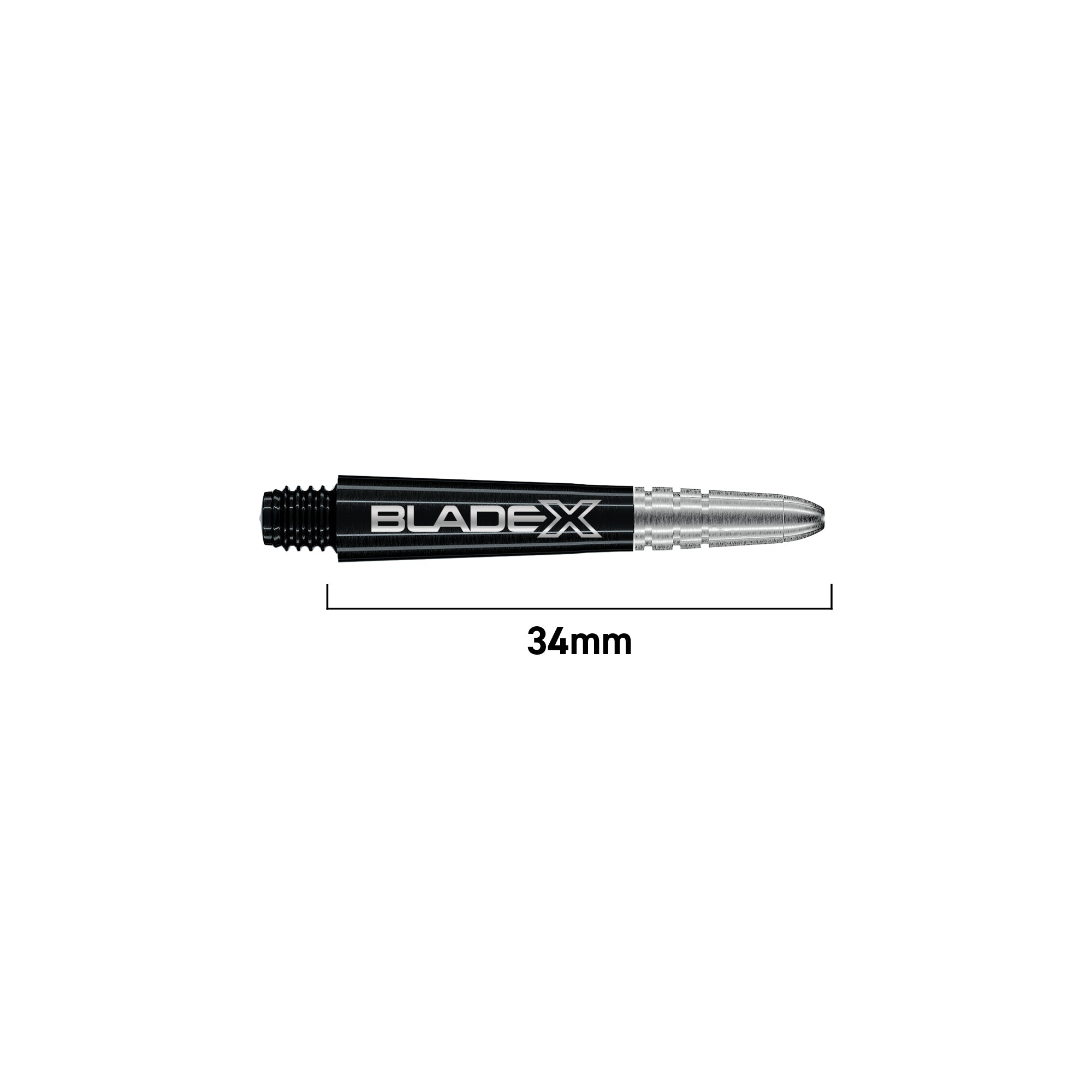 winmau-vecta-blade-x-shafts-kurz-schwarz-silber-3er image 2