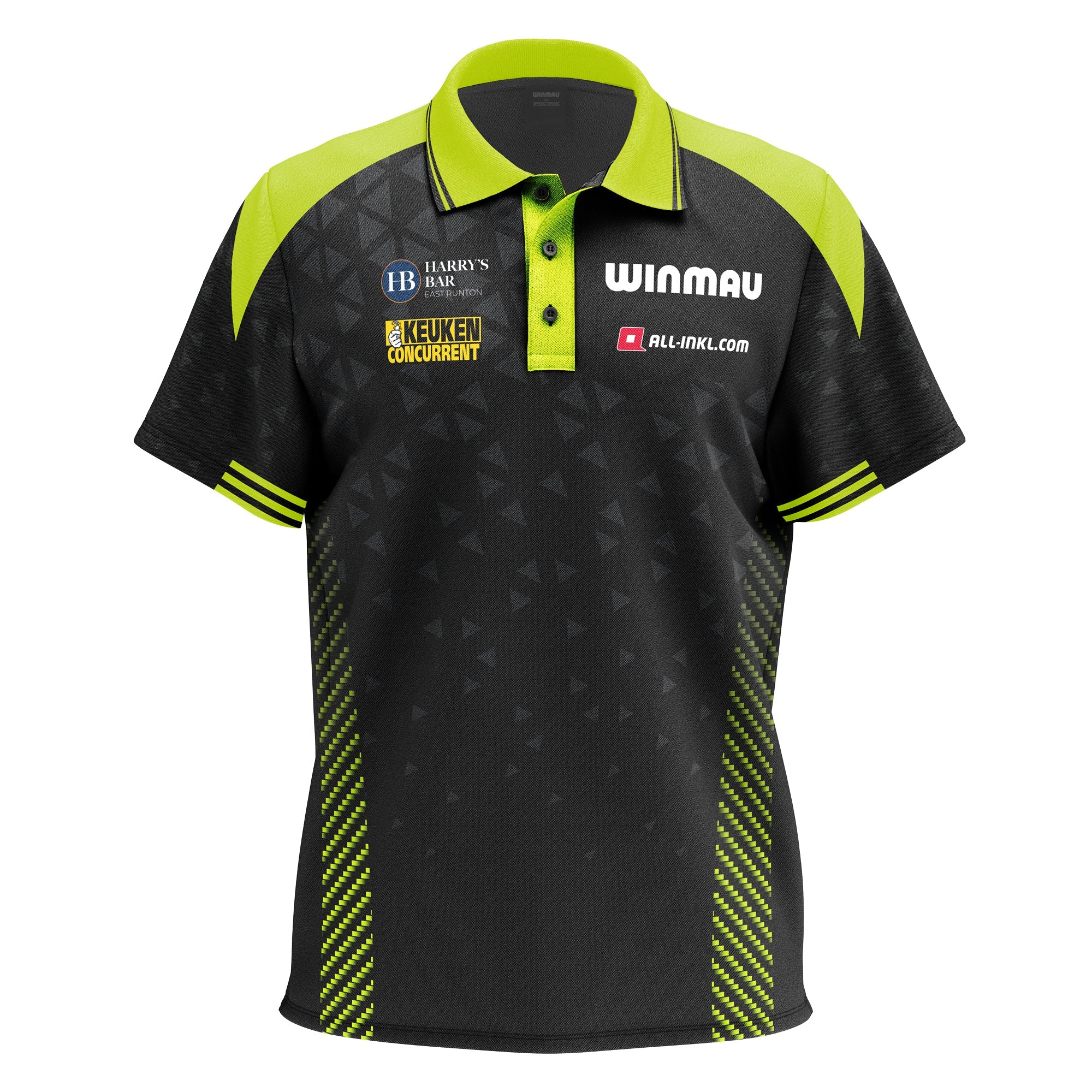 winmau-mvg-tour-poloshirt-gr-n-schwarz-xl-performance image 1