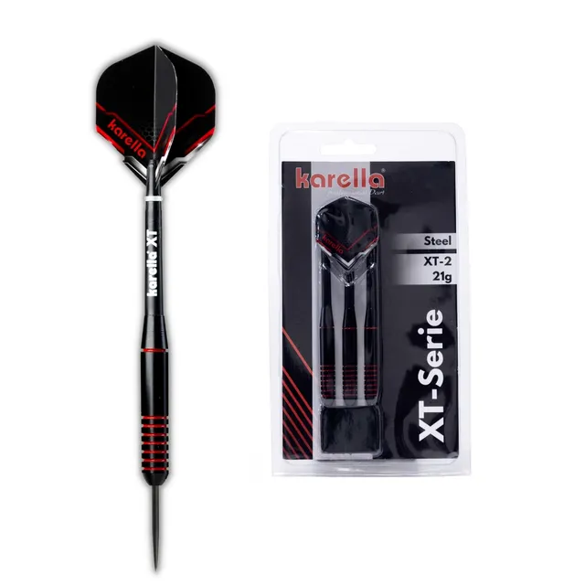 karella-xt-2-steeldarts-21-g-schwarz-rot-mit-grip image 1