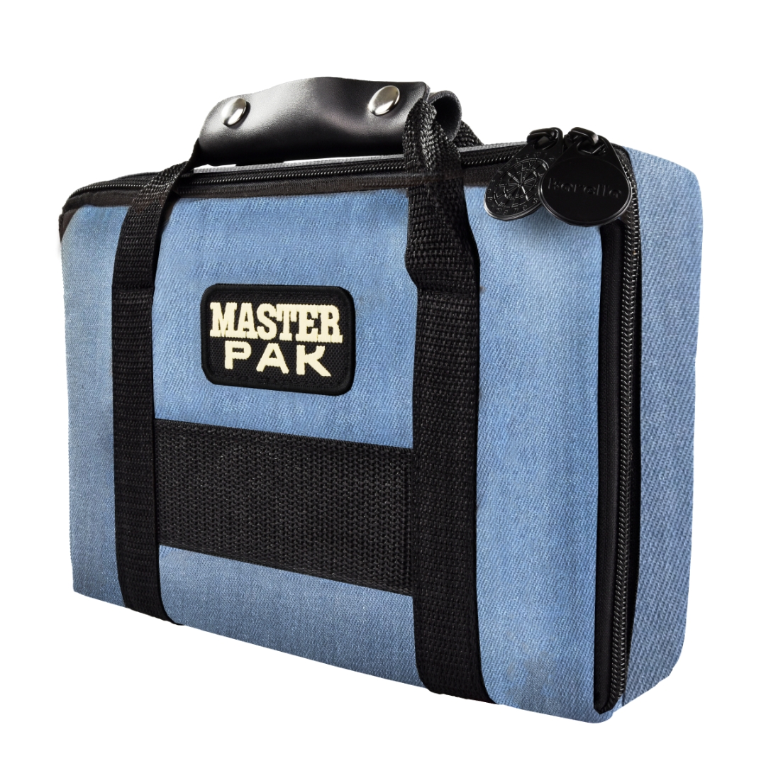 karella-classic-line-master-pak-darttasche-jeans-edition-3-sets image 1