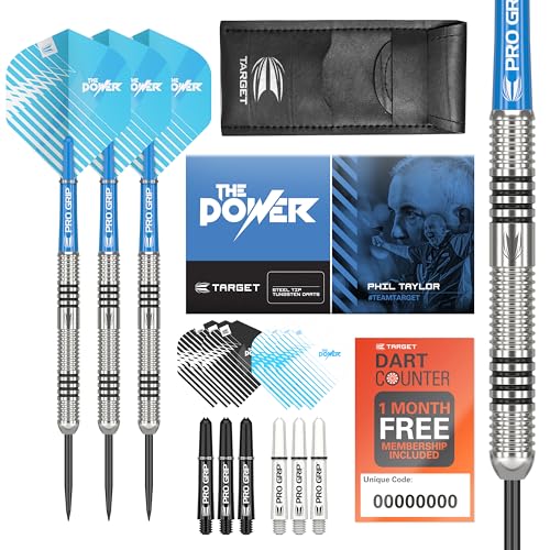 target-phil-taylor-silverlight-steeldarts-22g-set-mit-wallet image 7