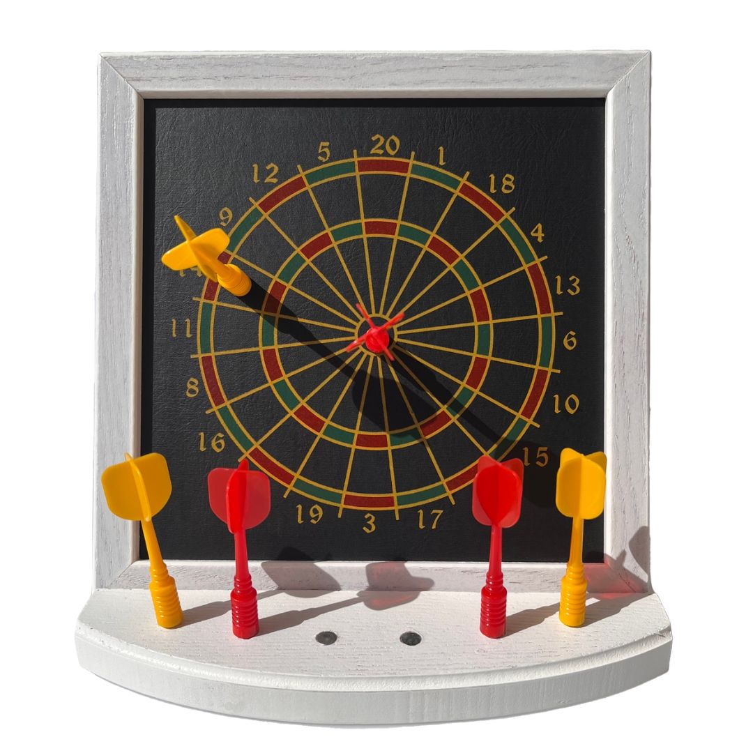 karella-eco-line-mini-magnet-dartboard-set-echtholz image 1