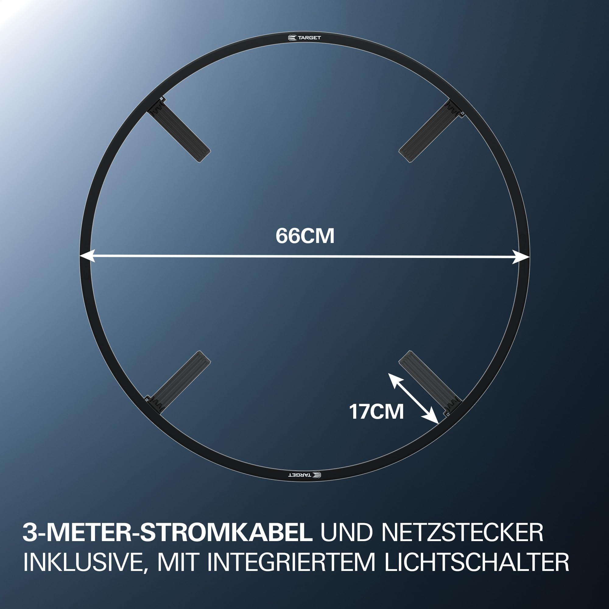 target-corona-vision-dartboard-beleuchtung-led-ring-wei image 4