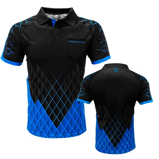 harrows-vivid-paragon-dartshirt-blau-l-microfaser image 1