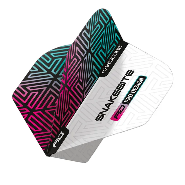 red-dragon-peter-wright-snakebite-flights-standard-white-rainbow-100-mikron image 1
