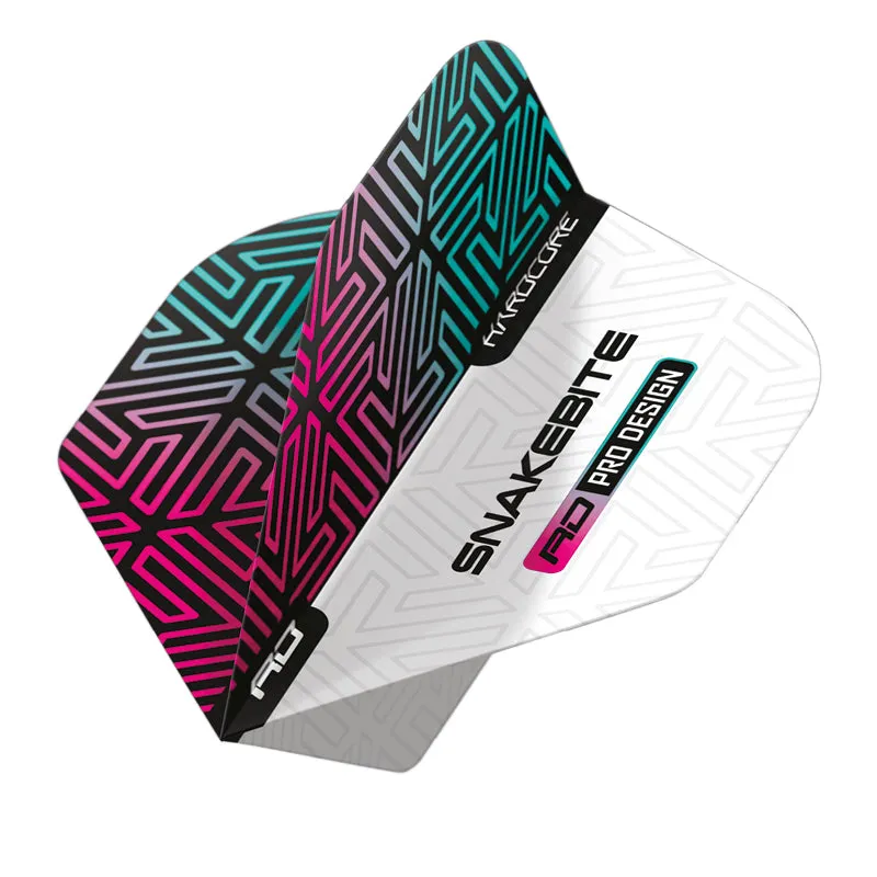 red-dragon-peter-wright-snakebite-flights-standard-white-rainbow-100-mikron image 1