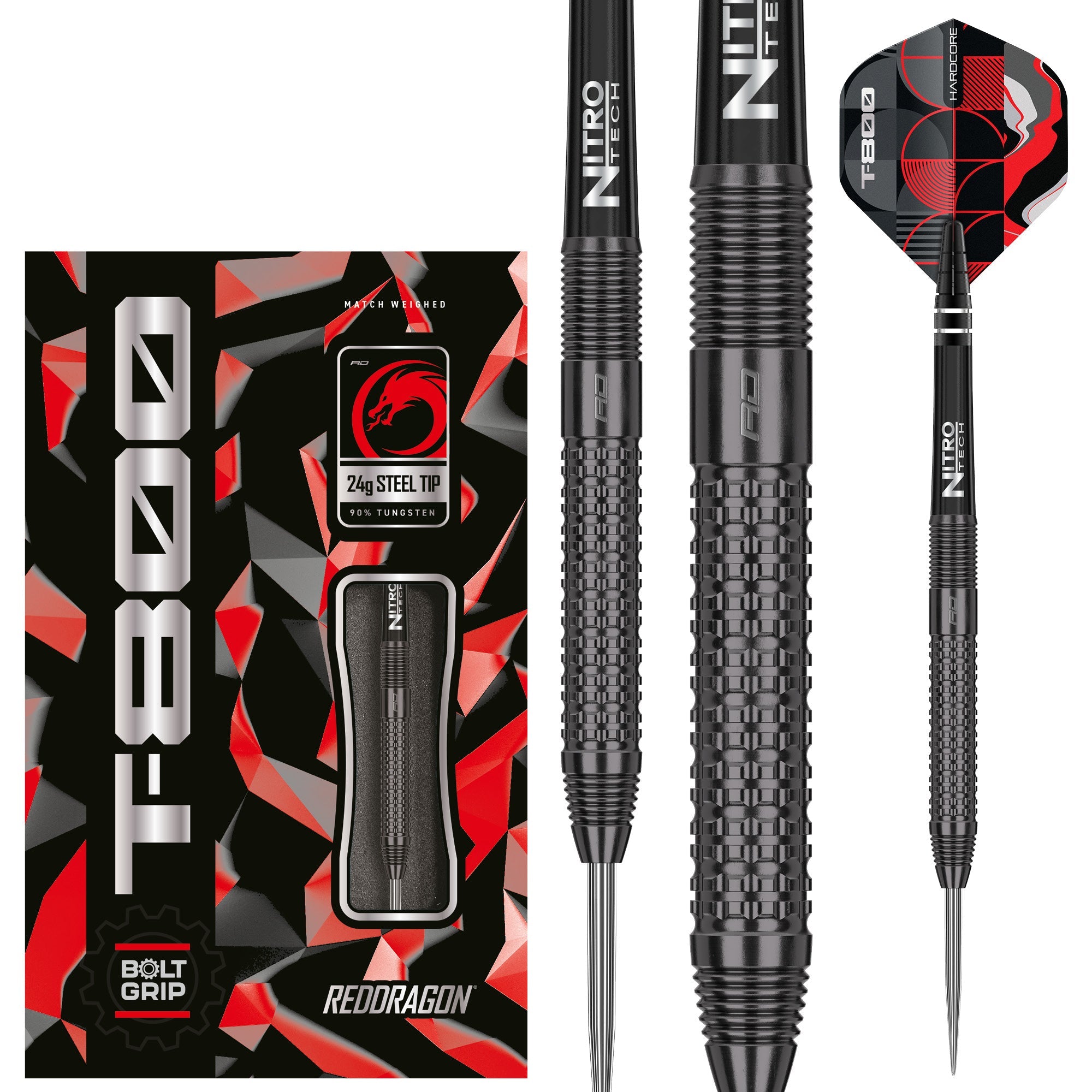 red-dragon-t-800-steeldart-24g-schwarz-90-tungsten-grip image 8