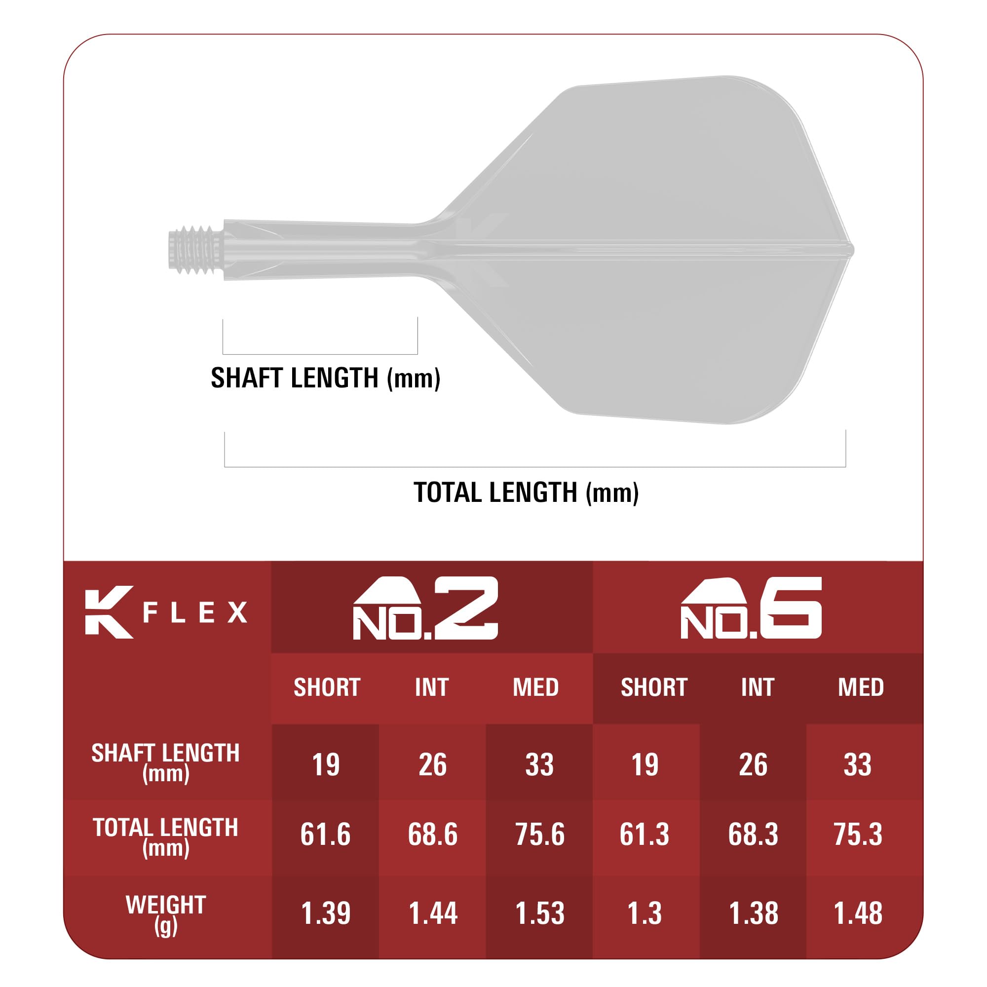 target-k-flex-endeavour-no-6-flights-short-19mm-tiger-3er image 3