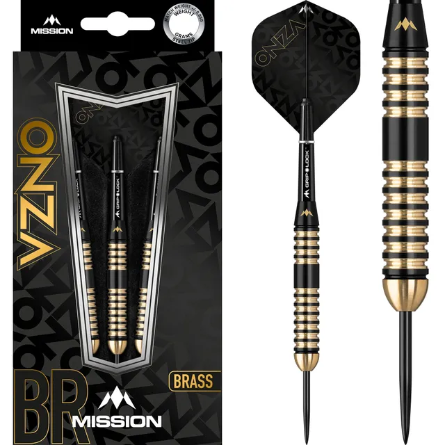 mission-onza-m4-steeldarts-24g-black-gold-messing image 1