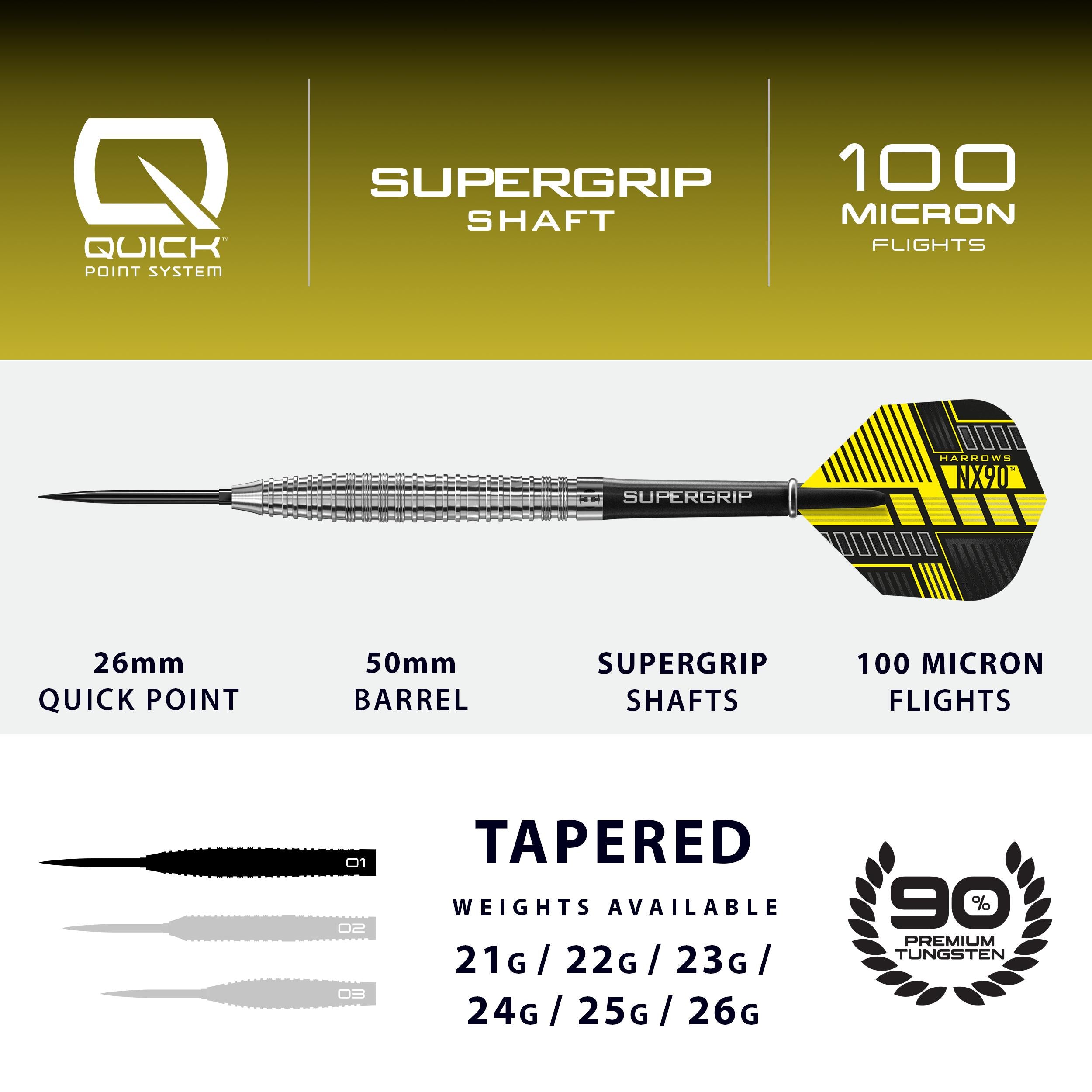 harrows-nx90-tapered-quick-point-steeldarts-23g image 4