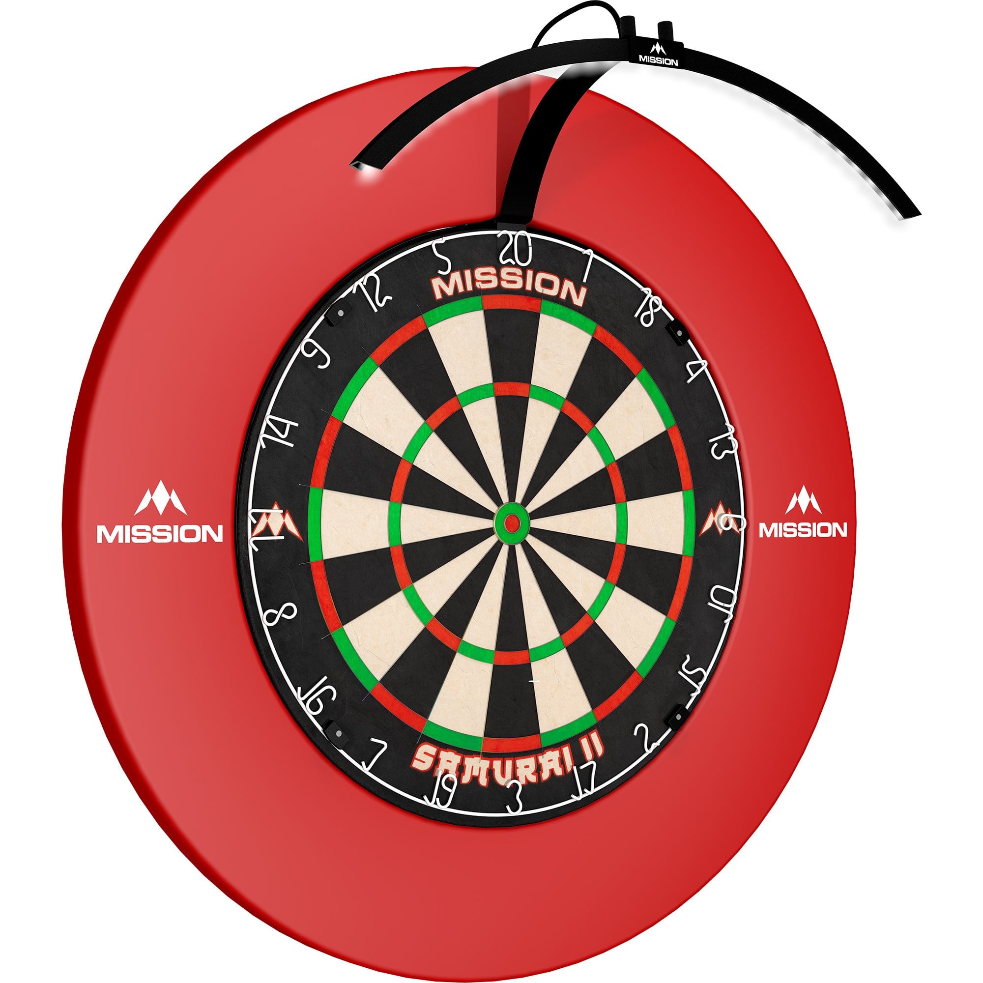 mission-torus-100-dartboard-beleuchtung-faltbar-schwarz-led image 2