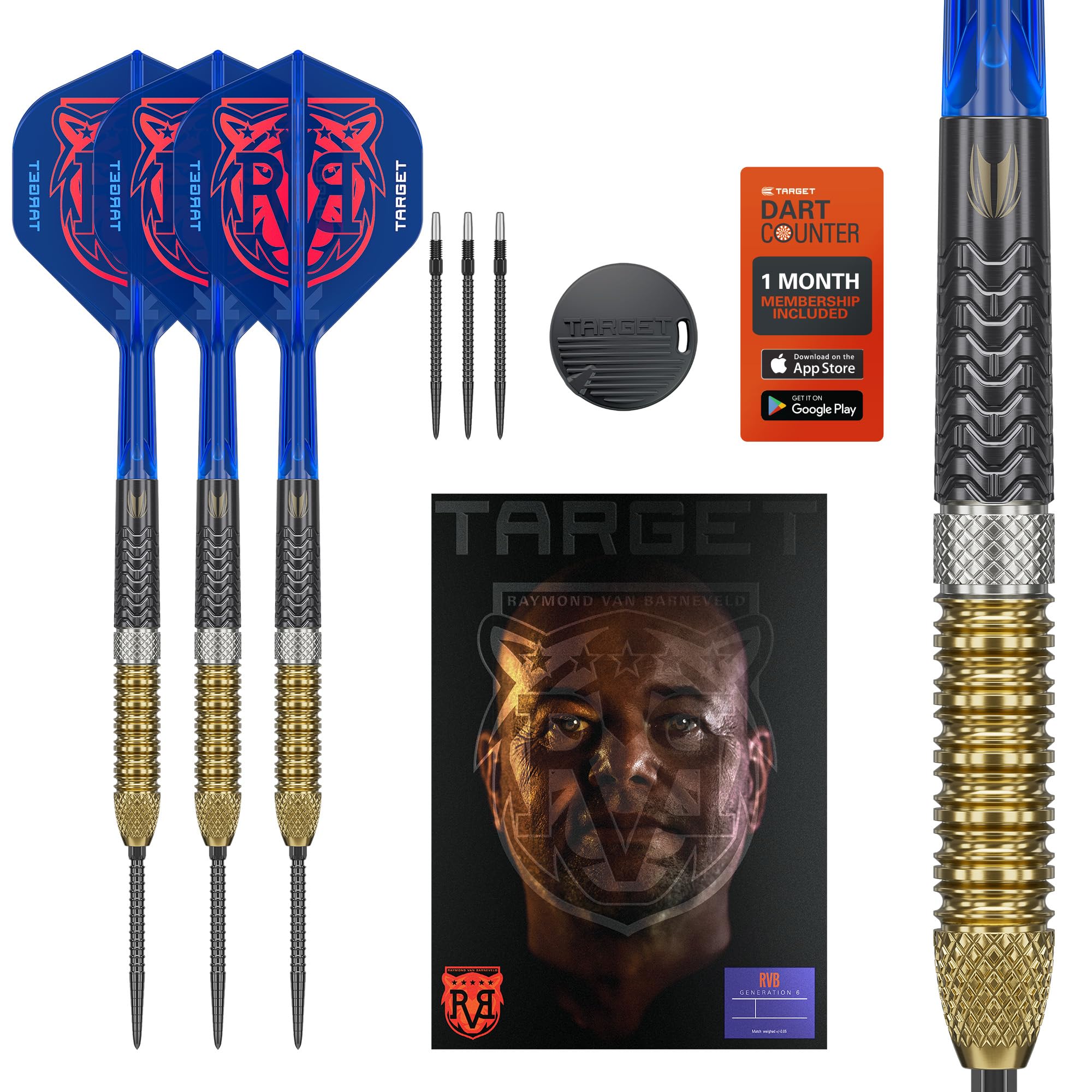 target-rvb-chrono-gen-6-steeldarts-21g-95-tungsten-k-flex image 1