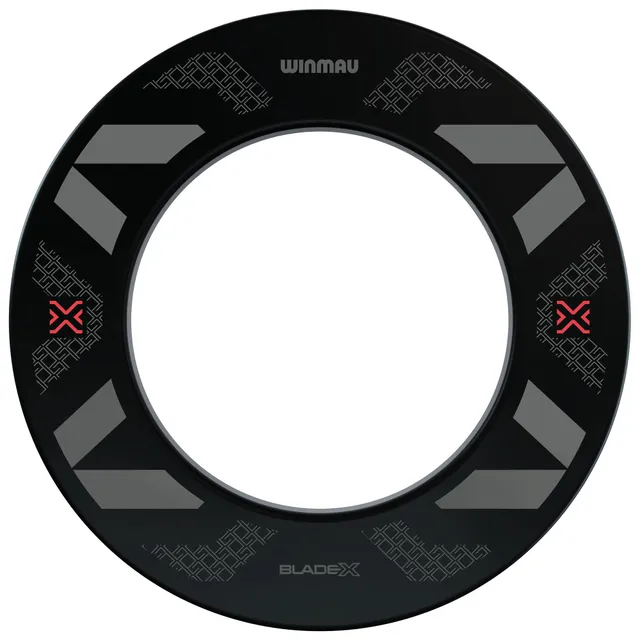winmau-blade-x-surround-auffangring-schwarz-wandschutz image 1