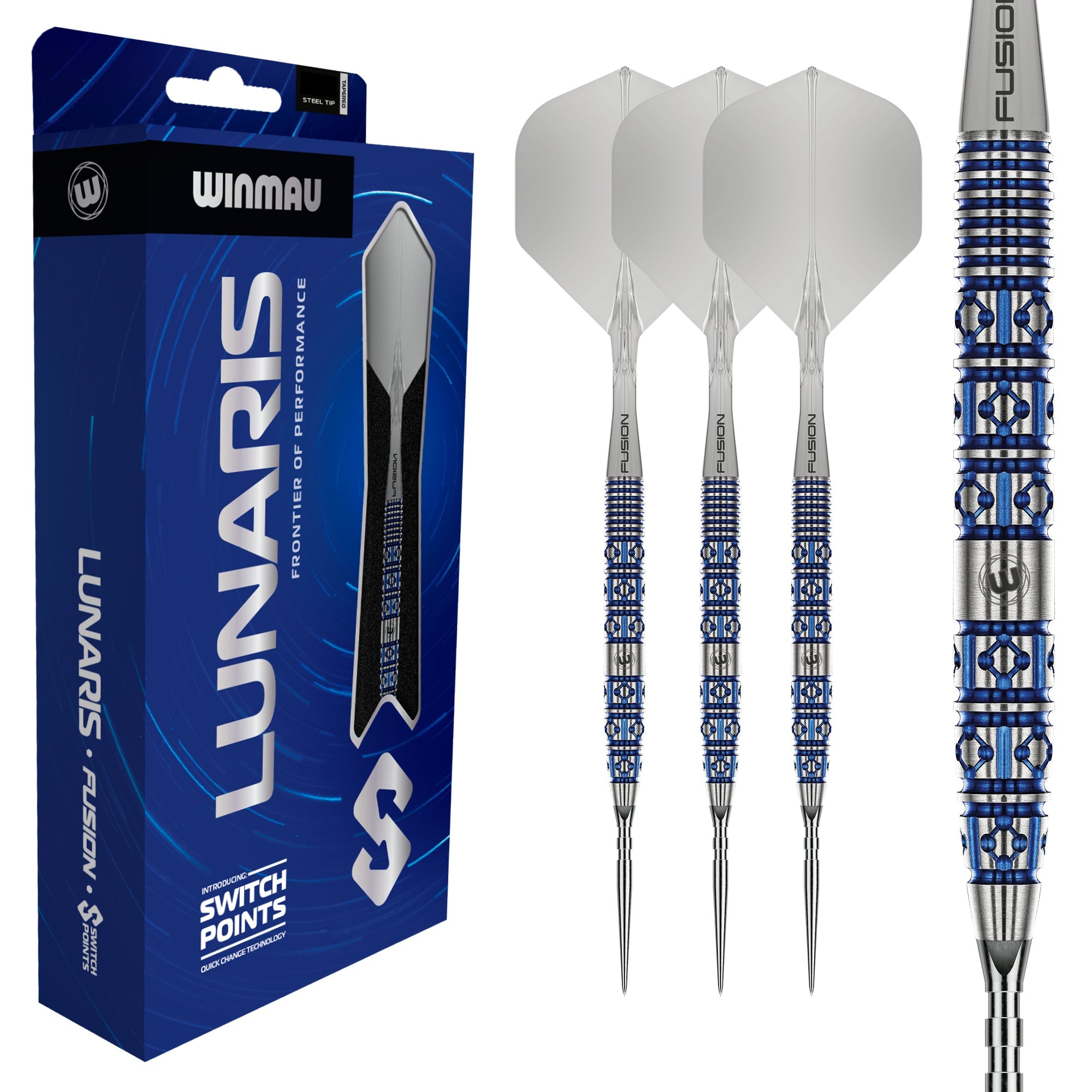 winmau-lunaris-steeldart-22g-tapered-blau-switch-point image 2