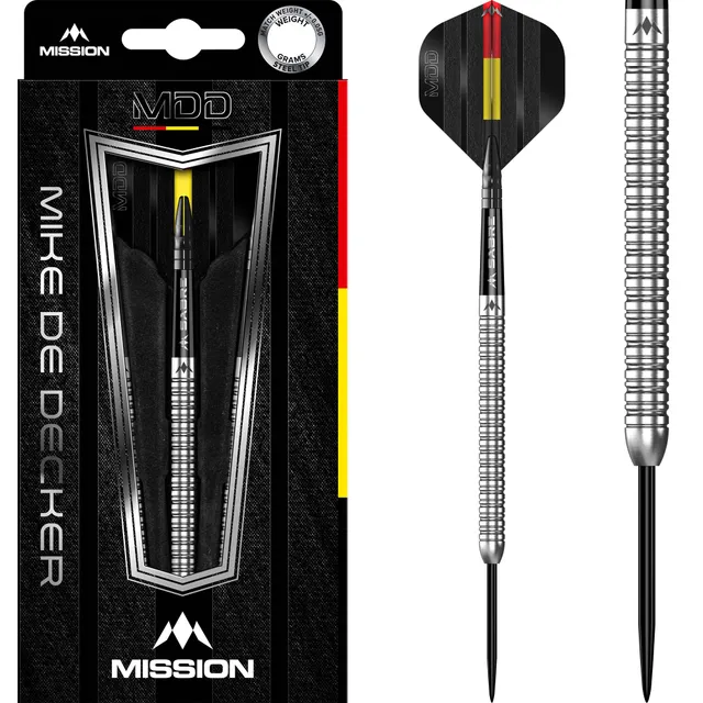 mission-mike-de-decker-steeldarts-24g-95-tungsten-silber image 1