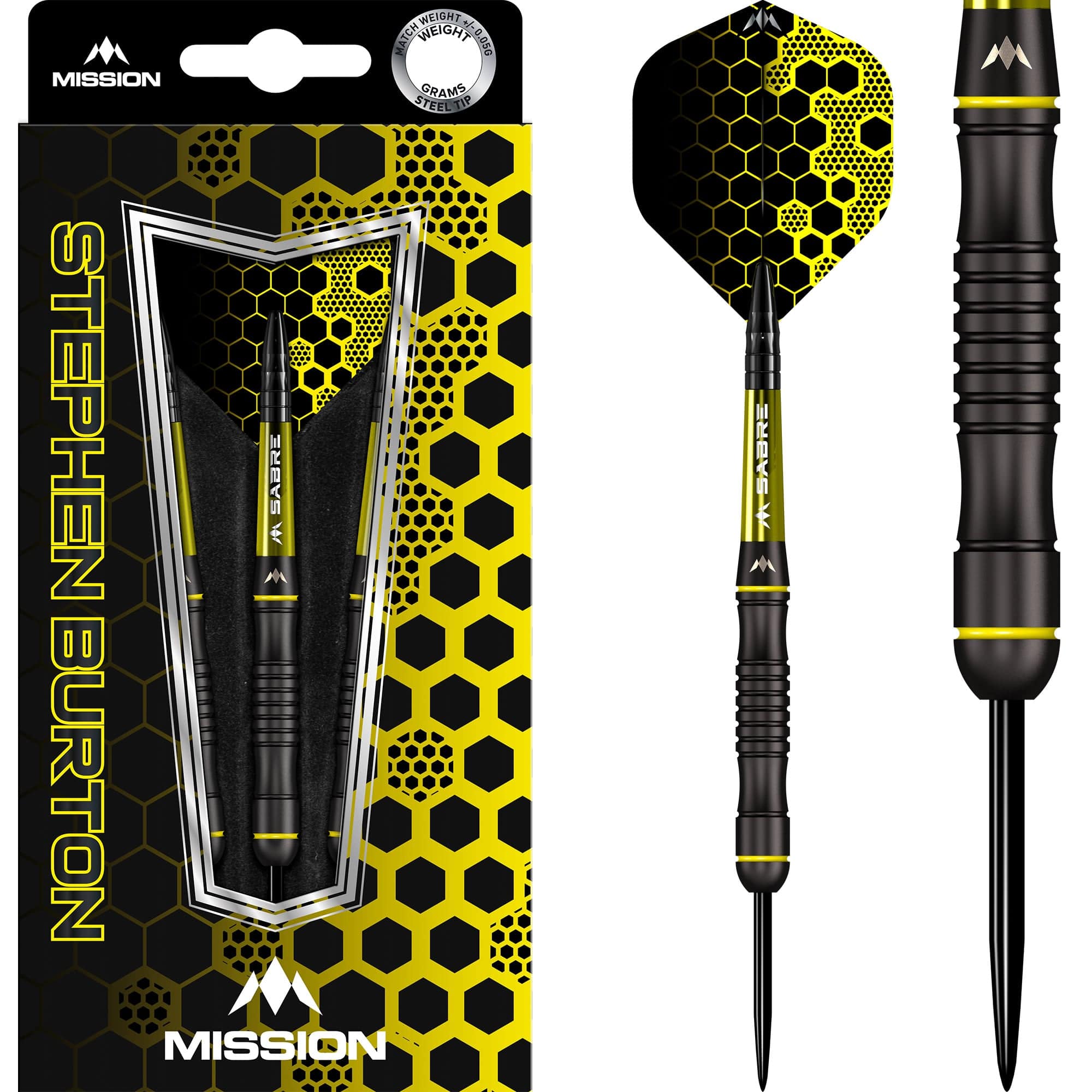 mission-stephen-burton-steeldarts-90-black-titanium-23g image 1