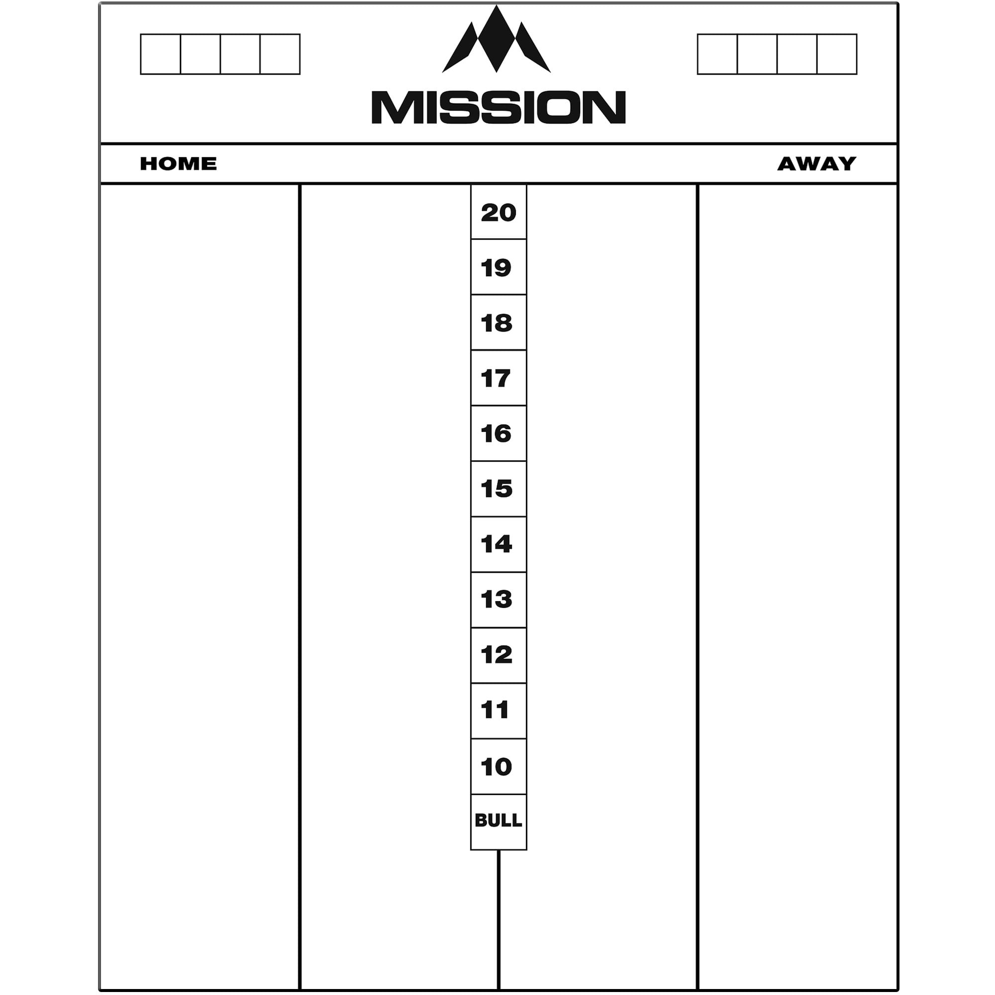 mission-cricket-markerboard-drywipe-scoreboard-whiteboard image 1