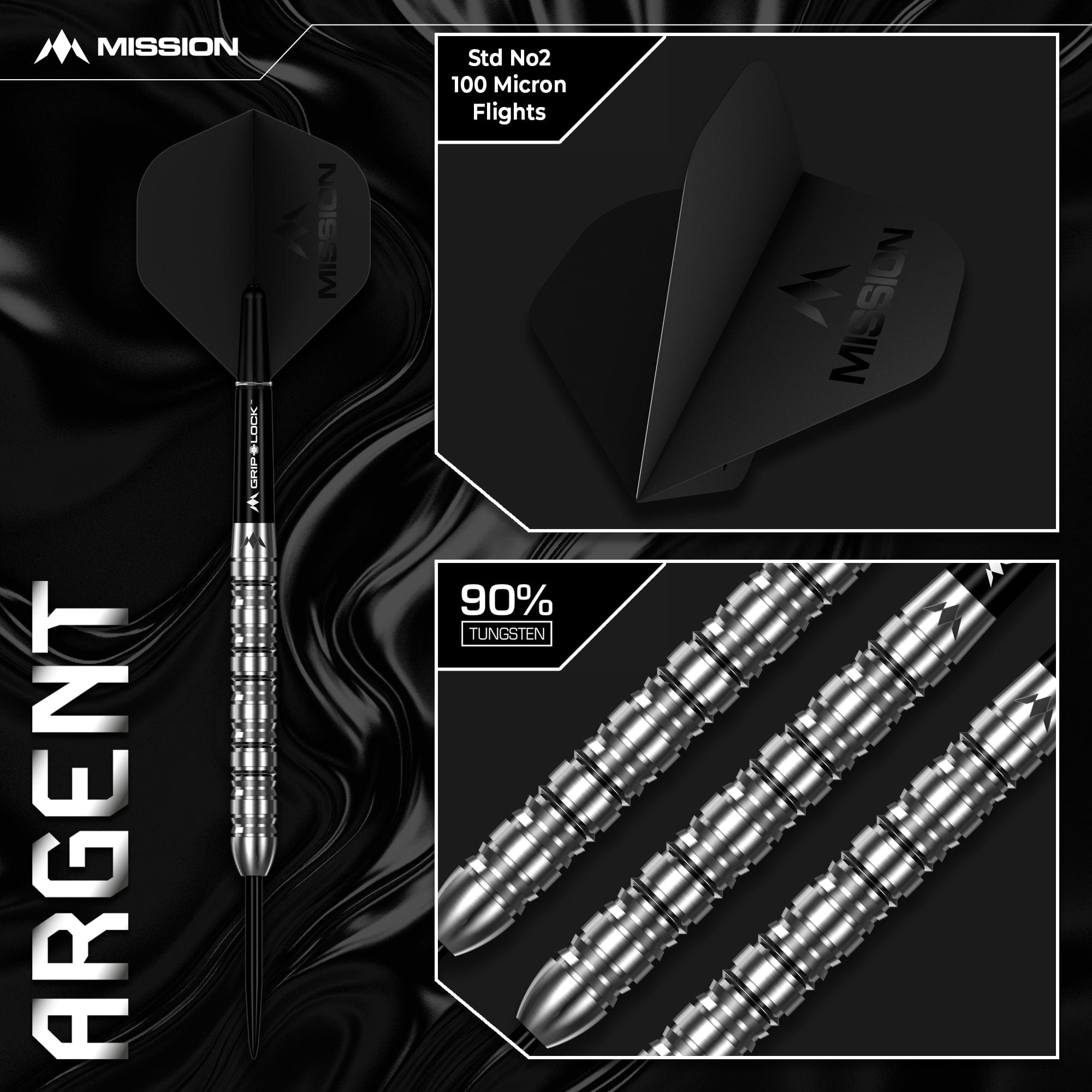 mission-argent-22g-steeldart-90-tungsten-silber image 6