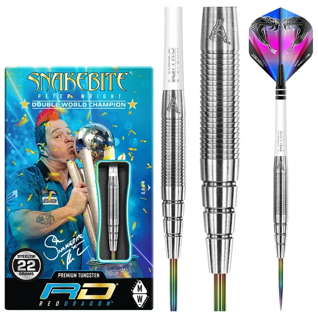 red-dragon-peter-wright-pl15-steeldarts-blau-22g image 1
