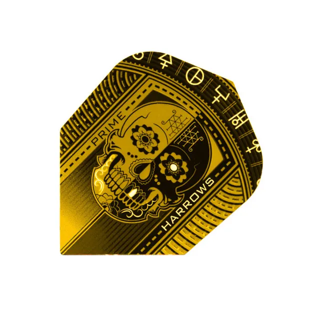 harrows-prime-gold-skull-flights-7526-100-mikron-3er-set image 1