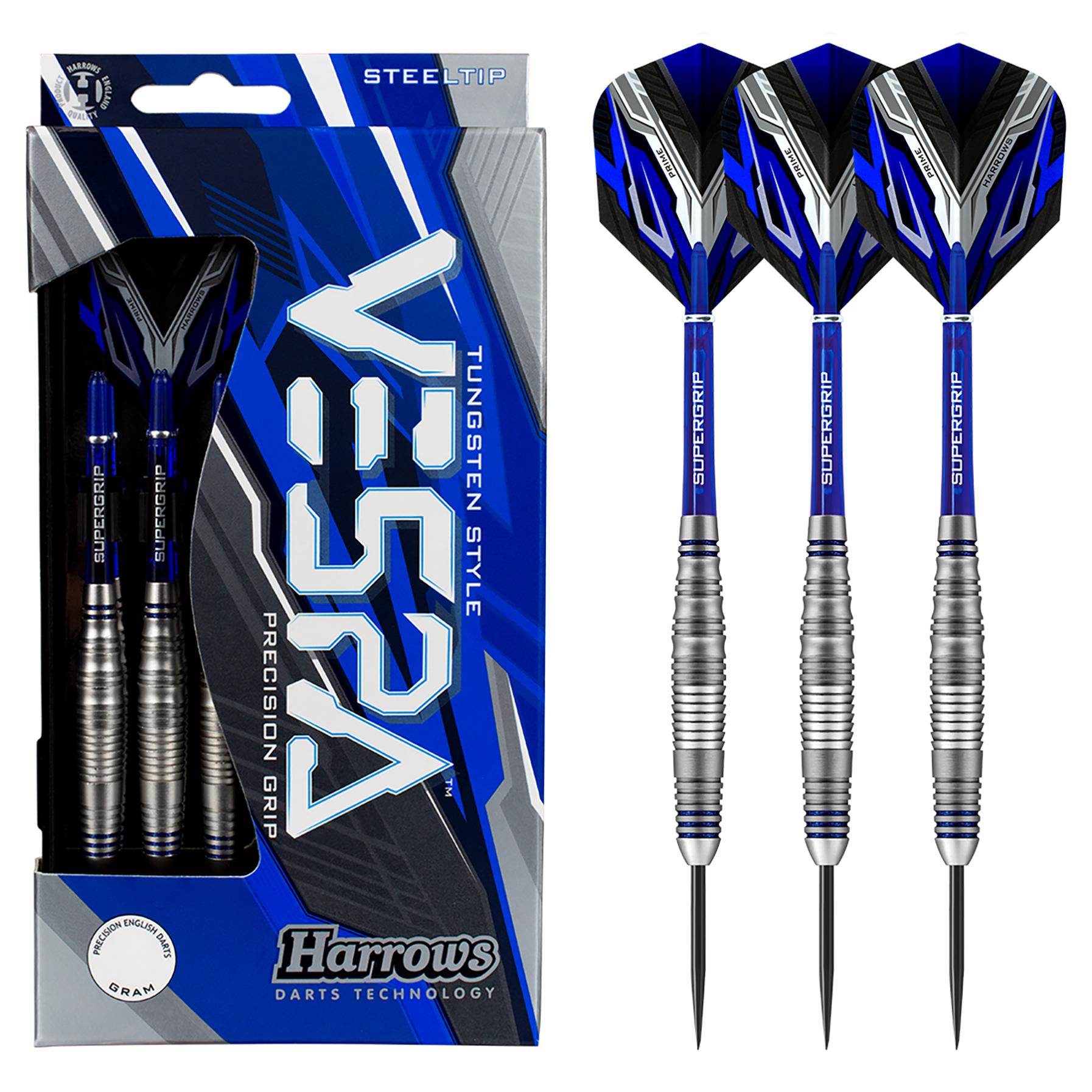 harrows-vespa-brass-steeldarts-21g-messing-blau image 1