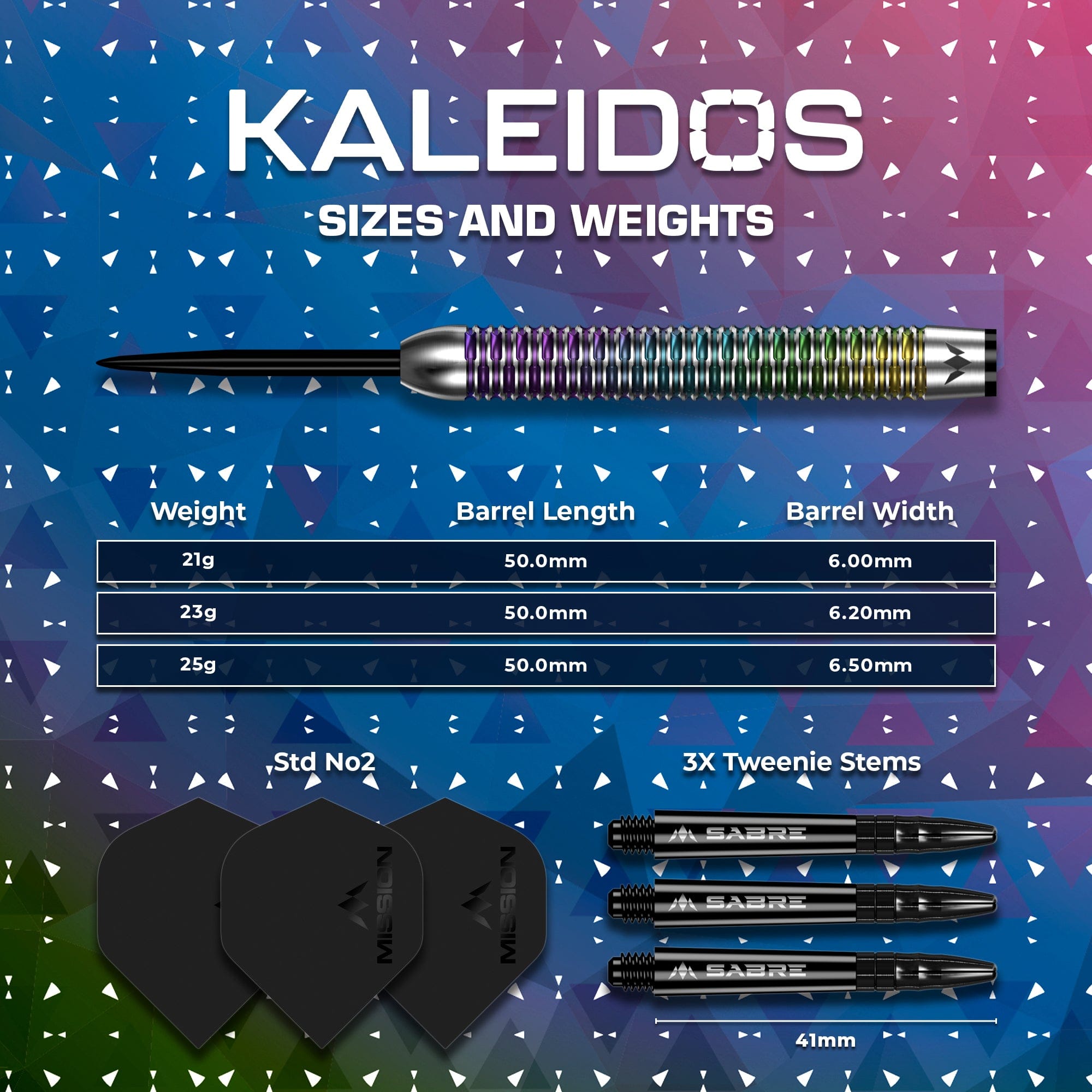 mission-kaleidos-23g-steeldart-95-tungsten-coral image 5