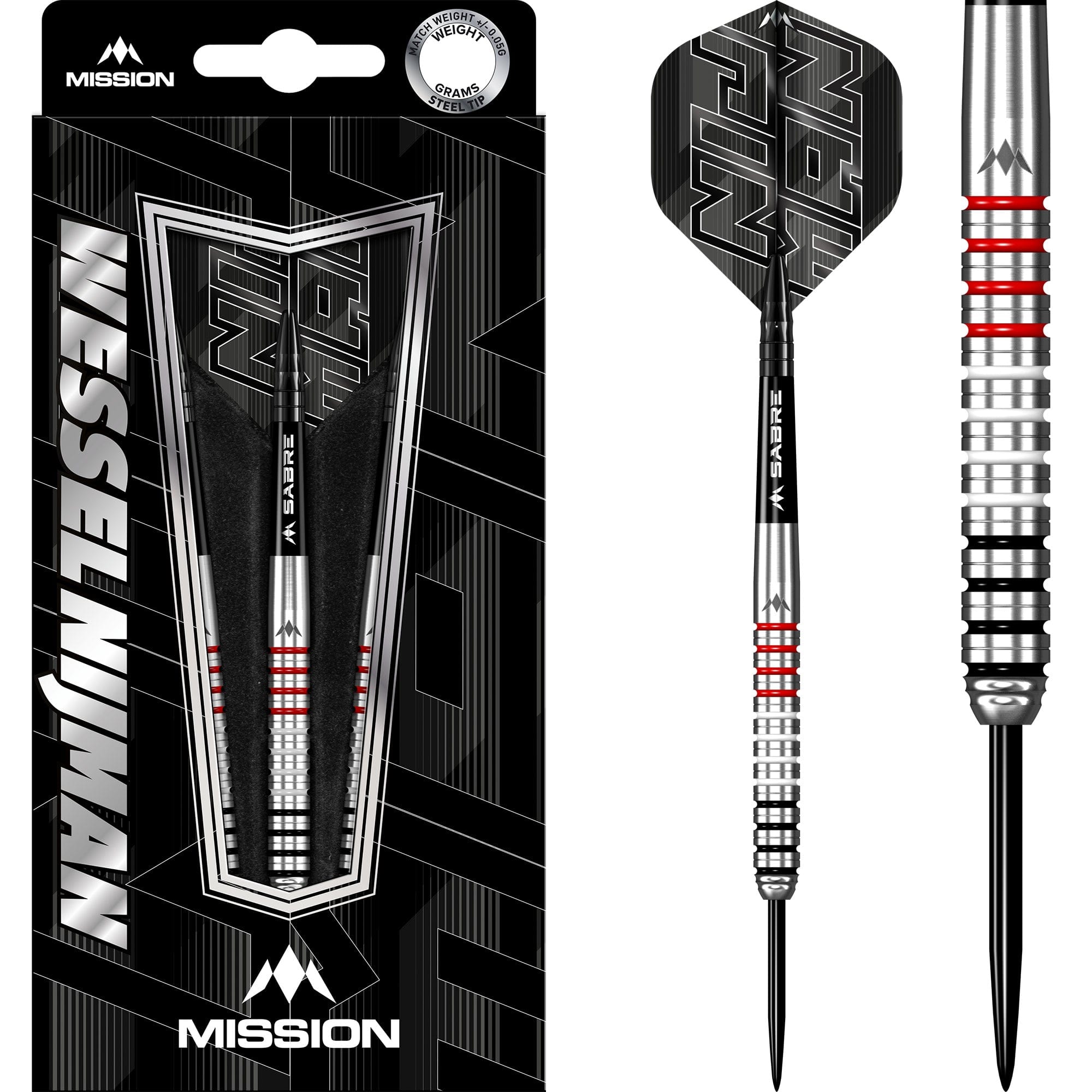 mission-wessel-nijman-steeldarts-tungsten-23g-natural image 1