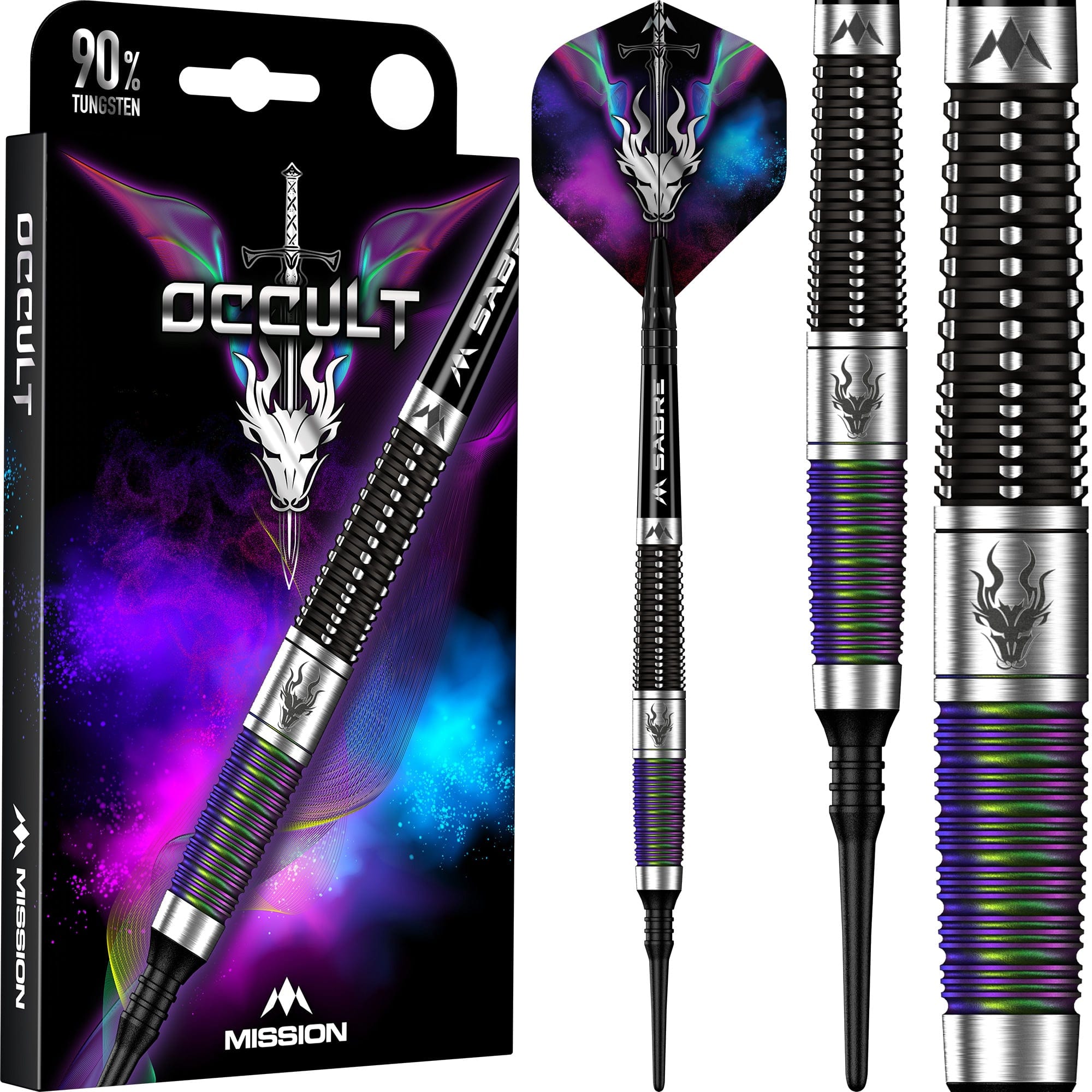 mission-occult-softdarts-90-tungsten-18g-schwarz-coral image 3