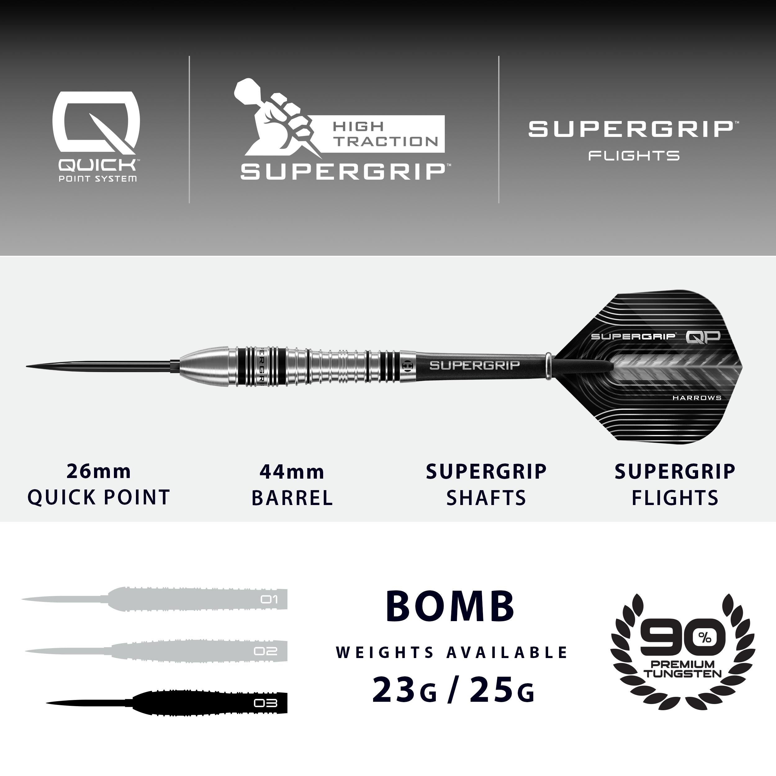harrows-supergrip-qp-bomb-steeldarts-23g-90-tungsten image 4