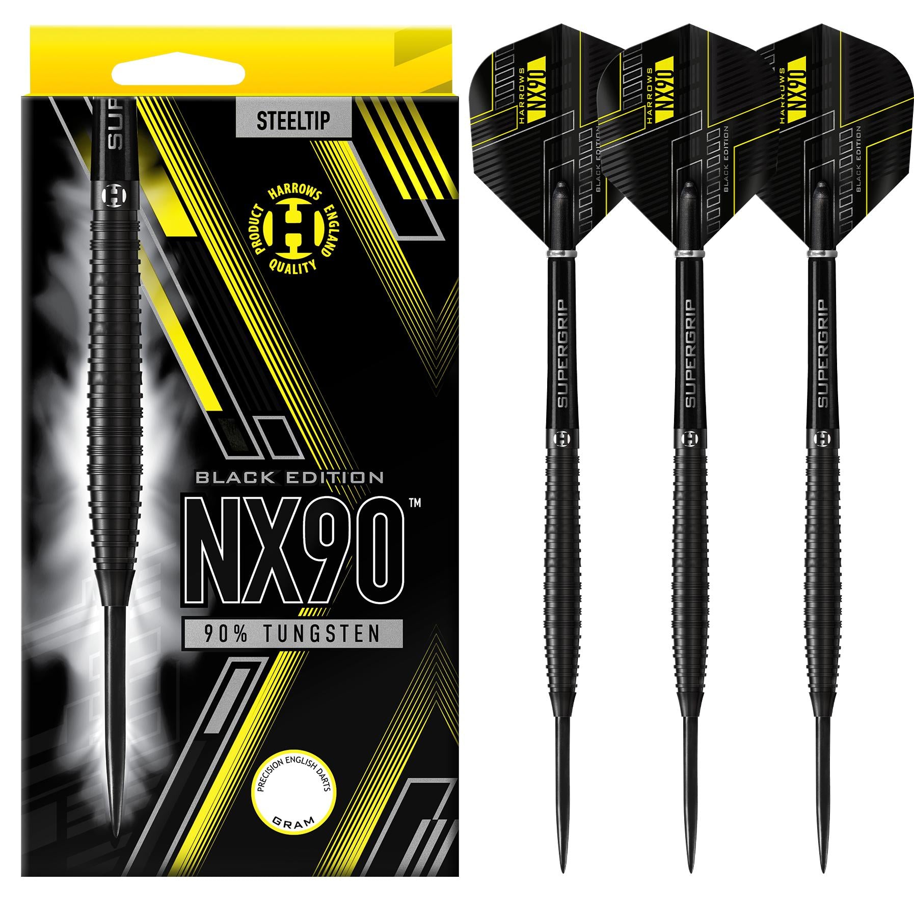 harrows-nx90-black-edition-steeldarts-23g-90-tungsten-grip image 1