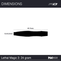 red-dragon-lethal-magic-3-steeldart-24g-torpedo-grip image 7