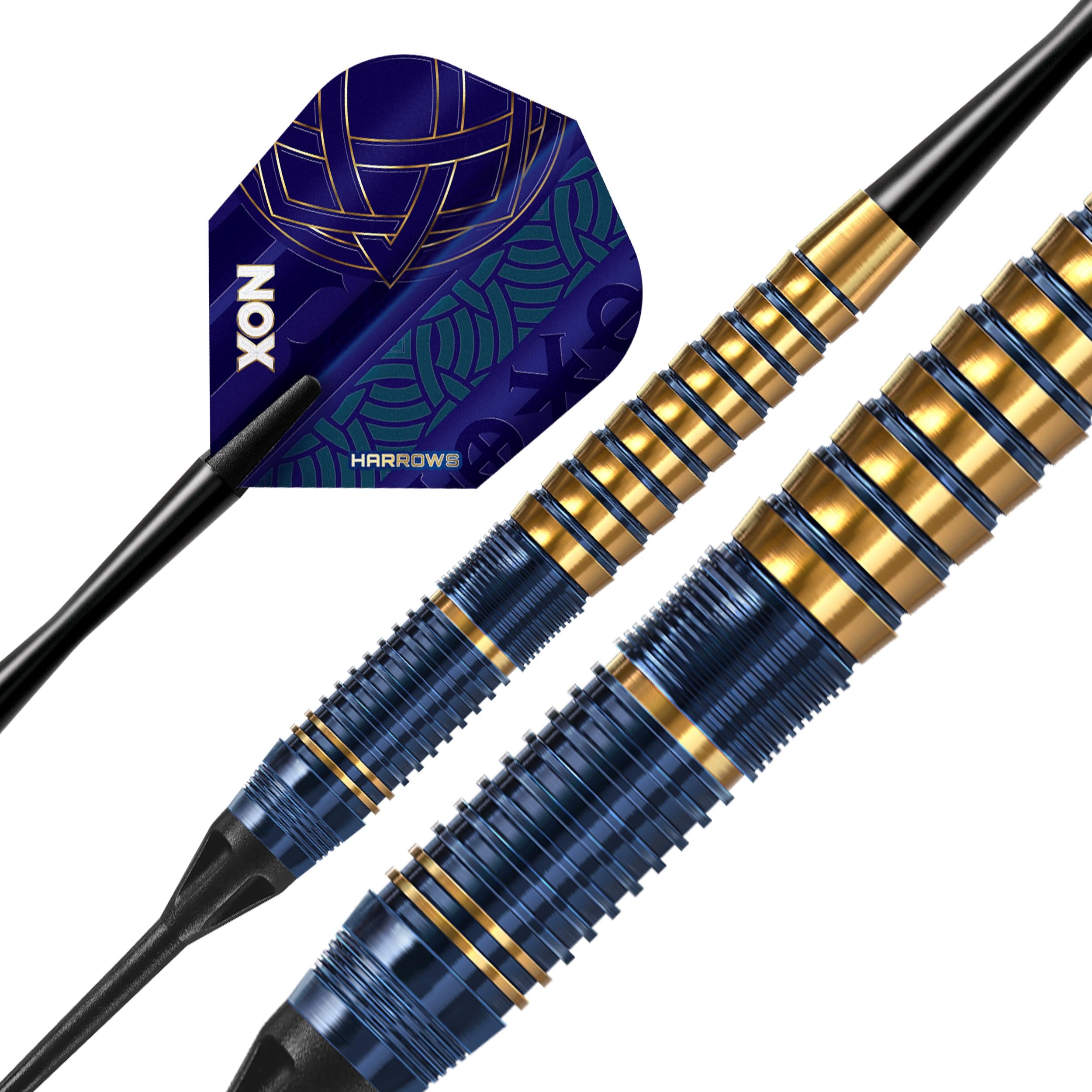harrows-nox-18g-softdart-messing-blau-gold image 2