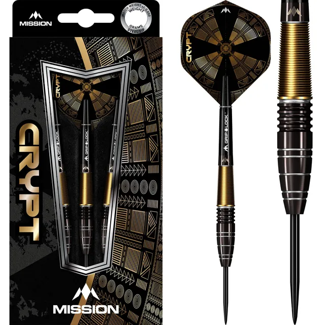 mission-crypt-m1-steeldarts-90-tungsten-schwarz-gold-24g image 1