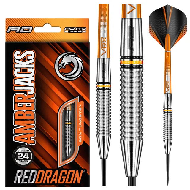 red-dragon-amberjack-17-steeldart-24g-schwarz-orange image 1